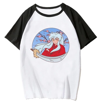  Inuyasha top женская уличная одежда в стиле харадзюку, футболка, забавная одежда в стиле аниме для девочек