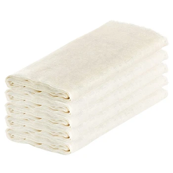  Муслиновые салфетки для приготовления пищи, упаковка из 15 (50X50 см) Небеленых Хлопчатобумажных салфеток многоразового использования для процеживания сыра