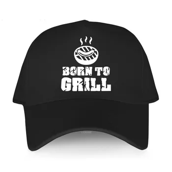  Новейший Бренд популярная шляпа мужская гольф хлопчатобумажные Дышащие кепки S Born To Grill BBQ Барбекю Хип-Хоп Бейсболка женские летние шляпы