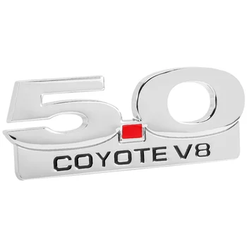  Эмблема 5.0 Coyote V8 для 11-14 Ford Mustang F150 F250 F350 Хромированные Боковые Эмблемы Кузова И Крыла, Наклейка-Бейдж, Заводская Табличка